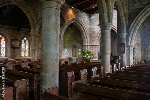 Inside St Aidan's Church in Bamburgh, UK