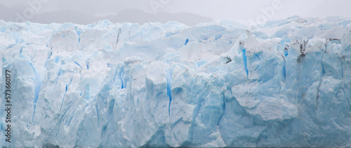 Glacier wall in El Calafate. Glacier background