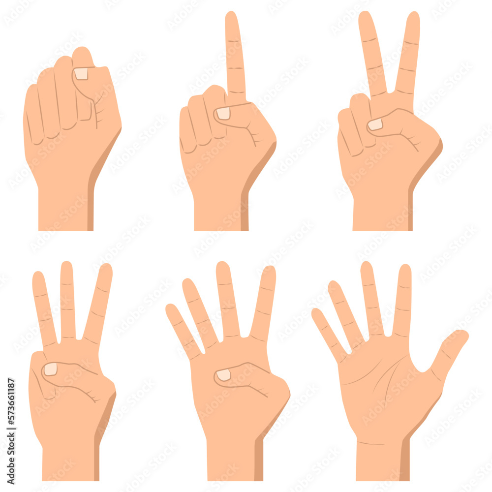 Vector hands poses, hand holding and pointing gestures, fingers crossed, fist, peace and thumb up. Communication or talking for messengers Vector hands poses, hand holding and pointing gestures, fingers crossed, fist, peace and thumb up. Communication or talking for messengers