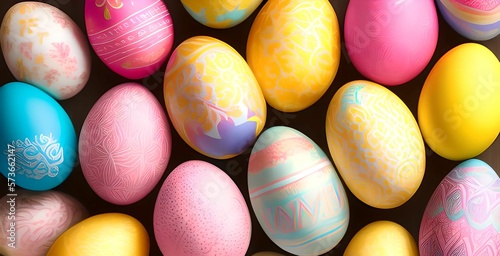 easter eggs decoration to celebrate, generated in AI