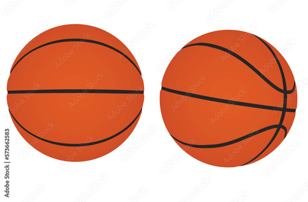 Professional basketball ball. vector illustration