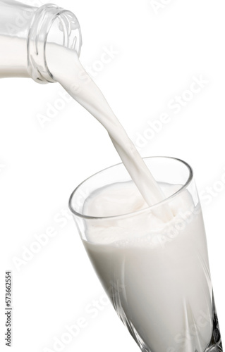 Pouring Milk in Glass