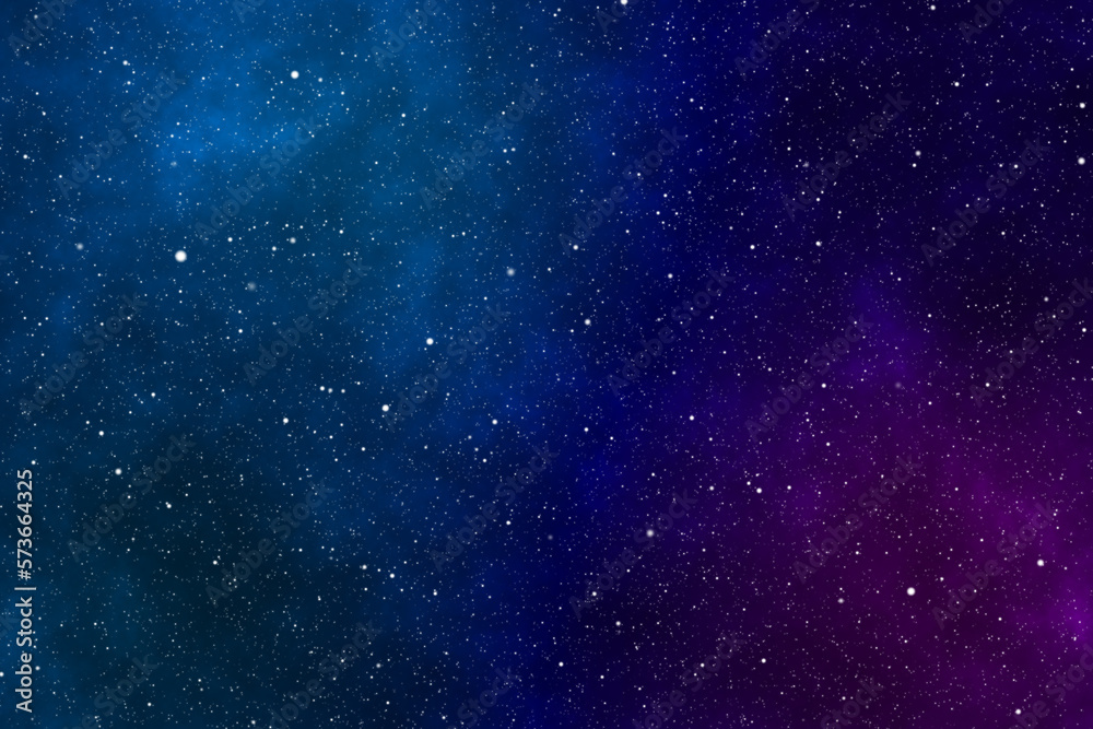 Starry night image with the blue and purple galaxy and nebulas in the depth of space. Starry night image with the blue and purple galaxy and nebulas in the depth of space.