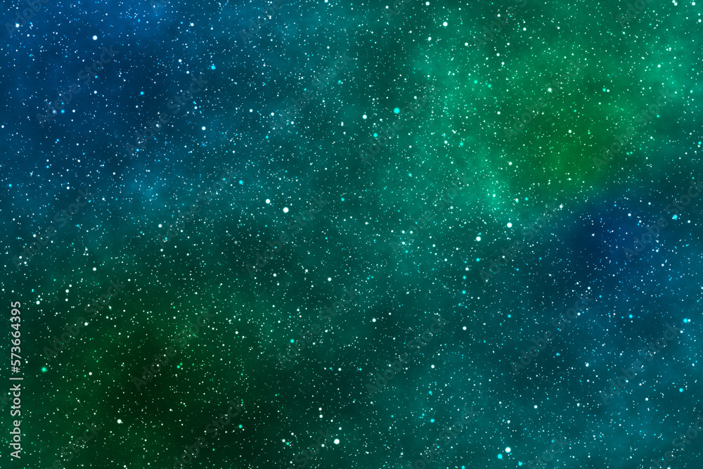 © mikenoki - Starry night image with the blue and green galaxy in the cosmic space. © mikenoki - Starry night image with the blue and green galaxy in the cosmic space.