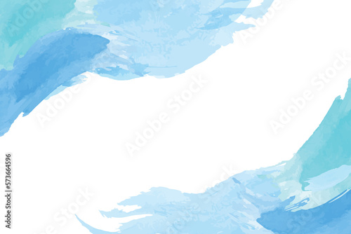 Blue abstract watercolor background with space for your text. Vector illustration.