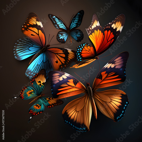butterfly on flowers © EivinOttar