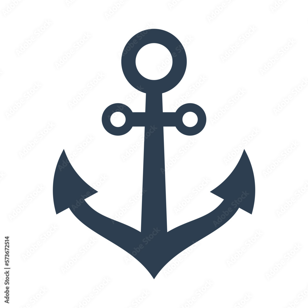 Anchor icon. Marine company logo. Emblem for a ship Anchor icon. Marine company logo. Emblem for a ship