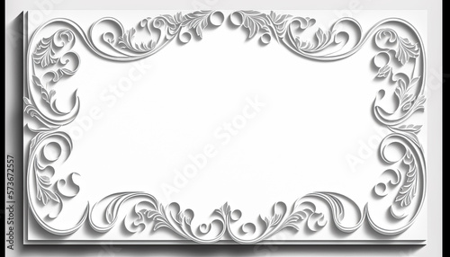 a white page with colored decorations photo