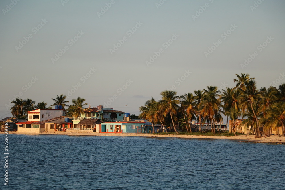 Afterglow at Playa Santa Lucia, Cuba Caribbean 