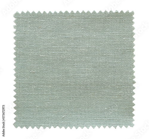 Gray fabric swatch samples isolated with clipping path