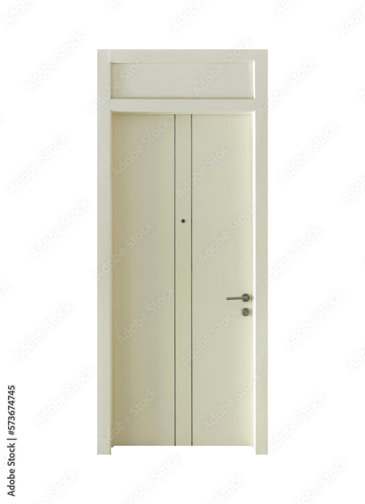wooden door isolated with clipping path wooden door isolated with clipping path