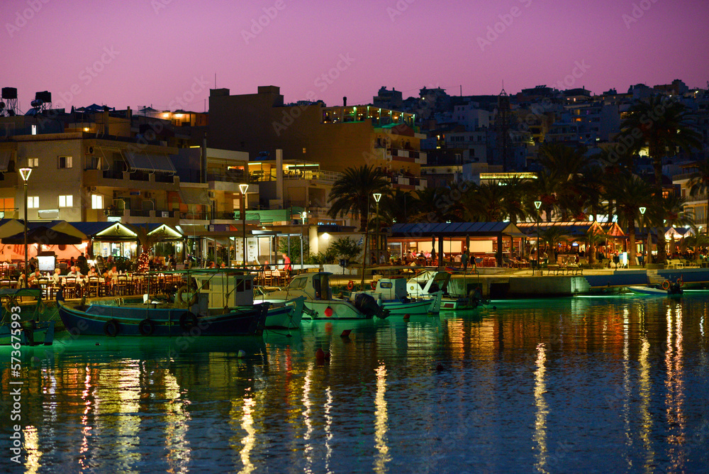 Abenddämmerung in Sitia, Griechenland
