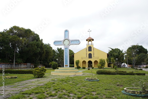 
Church Matriz, Santo Ângelo in Novo Airao. Amazonas - Brazil.
 photo
