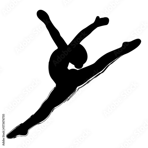 ballet brush on white background, vector illustration.