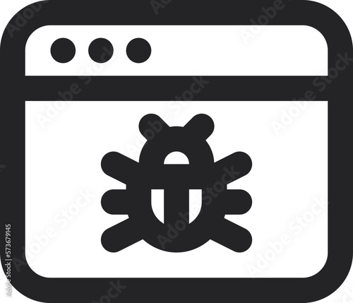 web malware icon