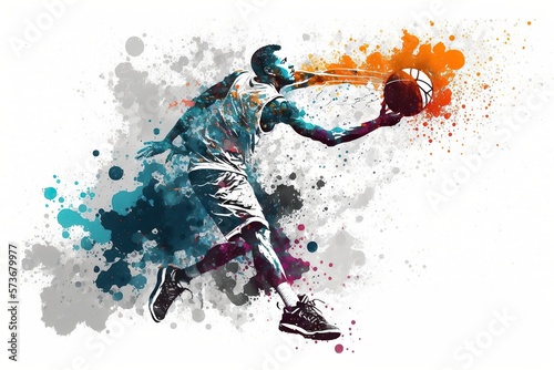 Basketballplayer - graffitistyle art