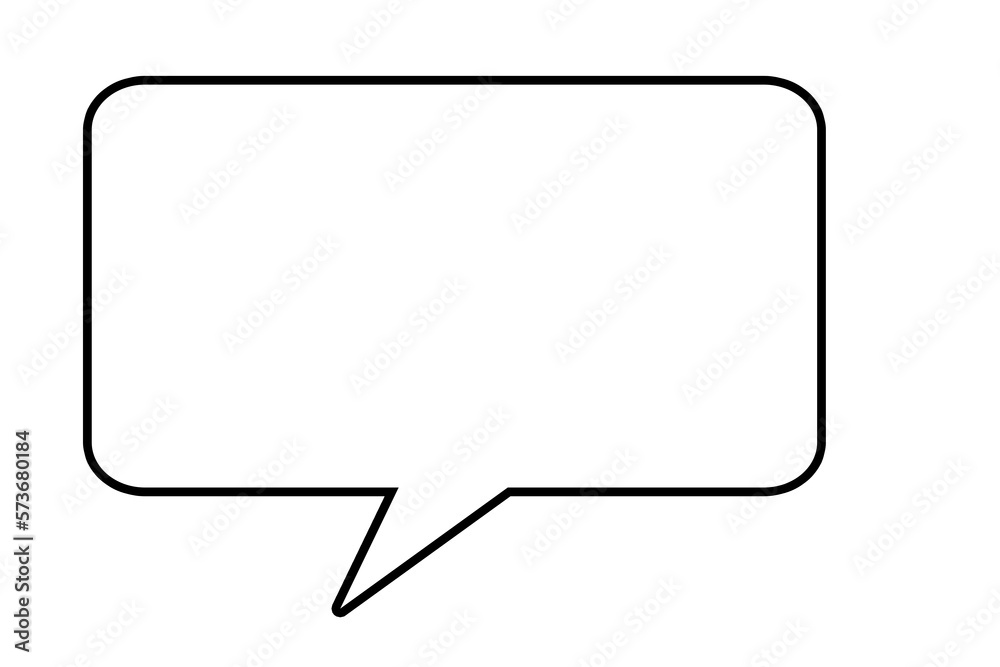 Weiße Sprechblase vor weißen Hintergrund