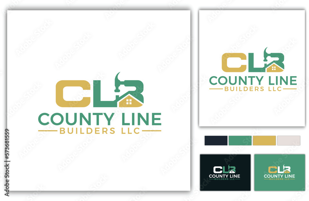 Obraz premium Clb construction logo design
