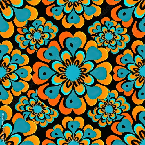 Seamless floral pattern - Abstract Minimal Pattern
