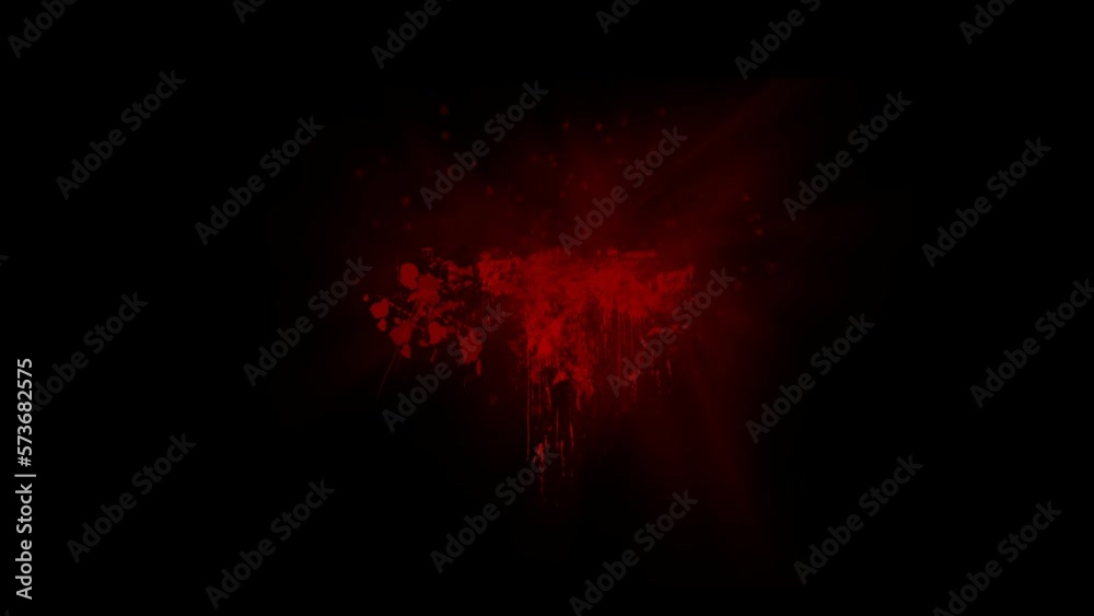 Realistic Blood Splash Animation With Alpha Video Realistic Blood Splash Animation With Alpha Video