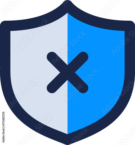 shield cancel icon