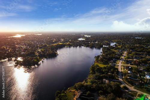 Aerial photo of Campbell Park in Deltona Florida photo