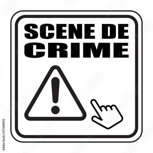 Logo scène de crime.