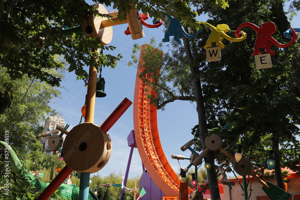 Naklejka premium Parc à thème Disneyland Paris et Walt Disney Studios