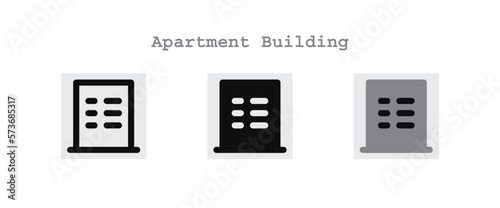 Apartment Building Icons Sheet