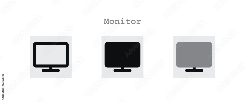 Display Monitor Icons Sheet