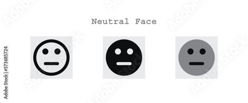 Neutral Face Icons Sheet