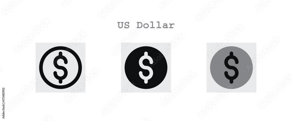 US Dollar Icons Sheet US Dollar Icons Sheet