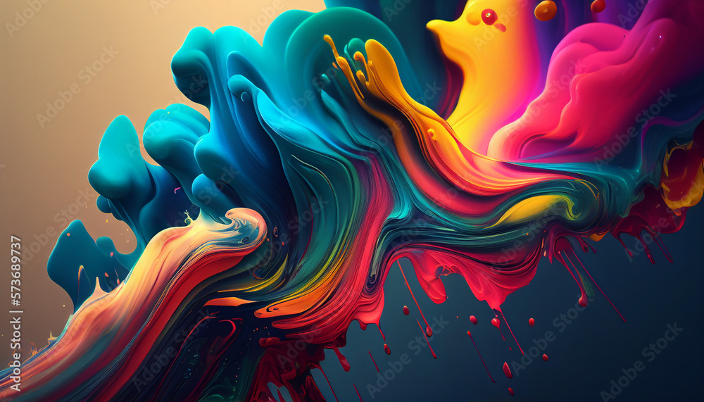 Colorful and Modern Abstract Wallpaper Design, Generative AI Colorful and Modern Abstract Wallpaper Design, Generative AI