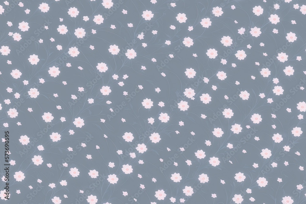 Seamless flowers pattern painting with trendy colors. Print Design, generative ai, perfect for interior, furniture and fashion. Seamless flowers pattern painting with trendy colors. Print Design, generative ai, perfect for interior, furniture and fashion.