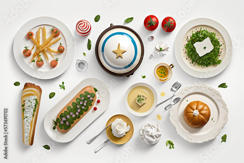 Wallpaper Mural set of icons for food Torontodigital.ca