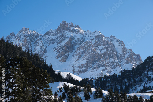 Natural reserve of Tueda in winter, Meribel France