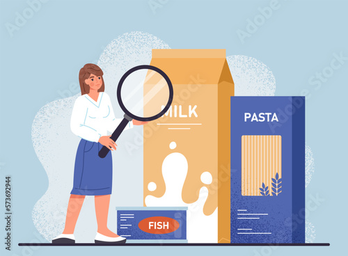 Nutrition facts concept