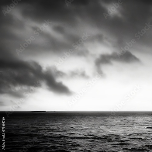 storm over the sea background