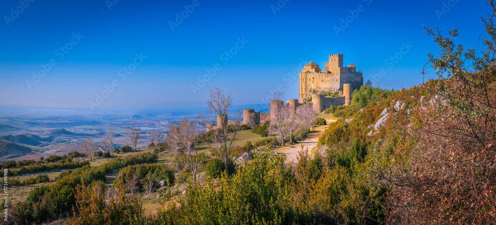 The castle of Loarre or castle abbey of Loarre, in Aragonese castiello de Lobarre is a Romanesque castle located in the Spanish town of the same name, belonging to the province of Huesca, in Aragon.