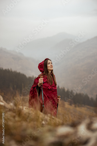 Little red riding hood hiking