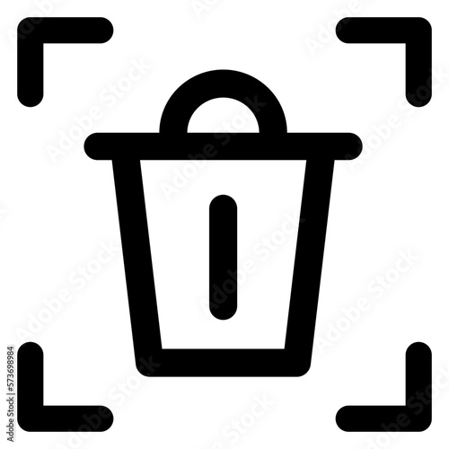 Icon trash can / tracking / recycling 