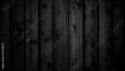 Background black wood texture created with generative AI