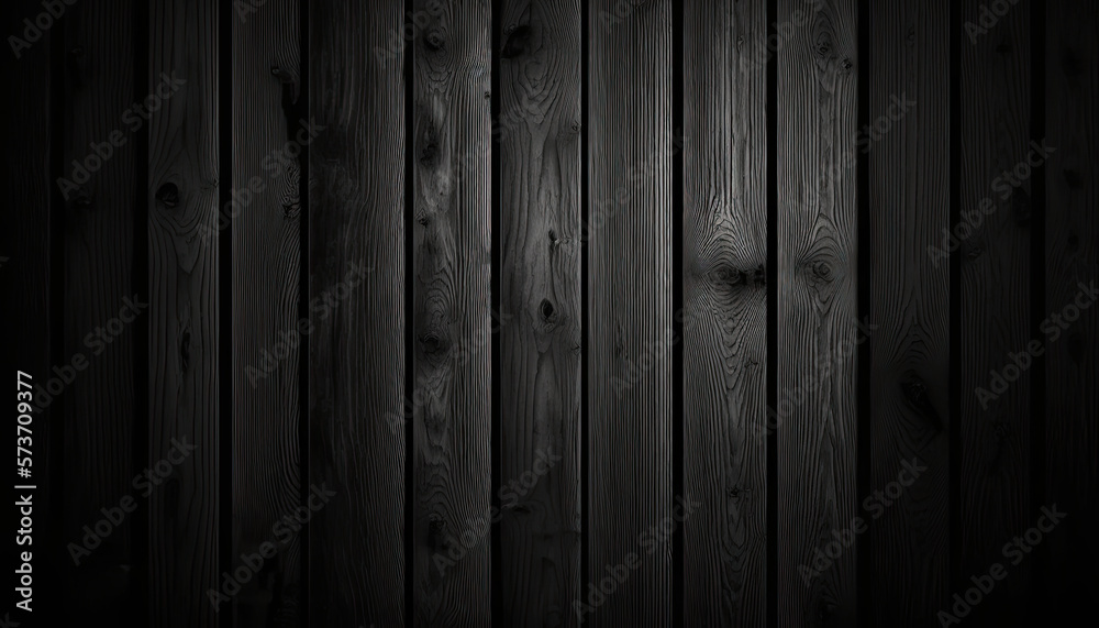 Background black wood texture created with generative AI Background black wood texture created with generative AI