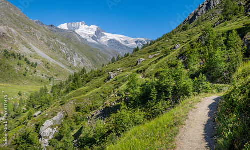 The Alphubel in Walliser alps over the Mattertal valley - Ottafe