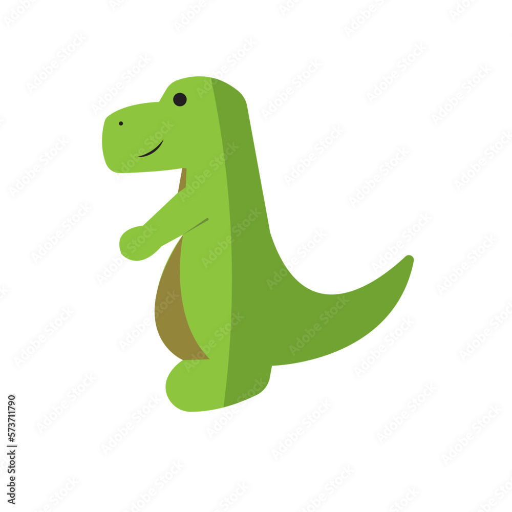 Fototapeta premium Isolated colored dinosaur toy icon Vector