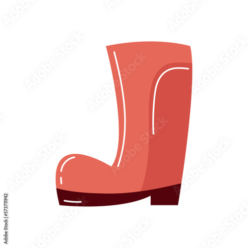 gardening red boot