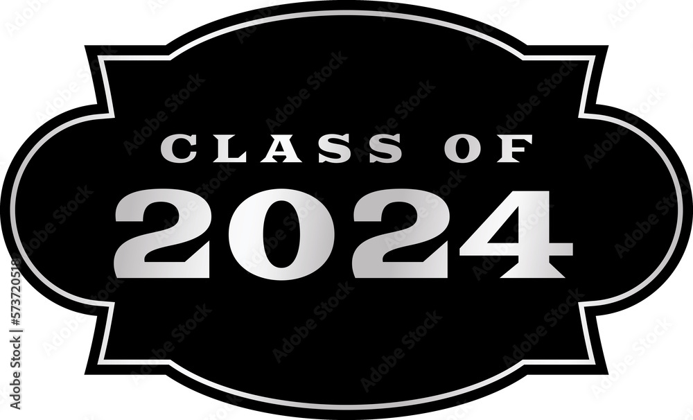 Class of 2024 Graduation Emblem Illustration Stock Illustration Adobe