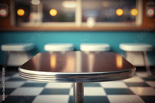 Empty Table in an American ...
