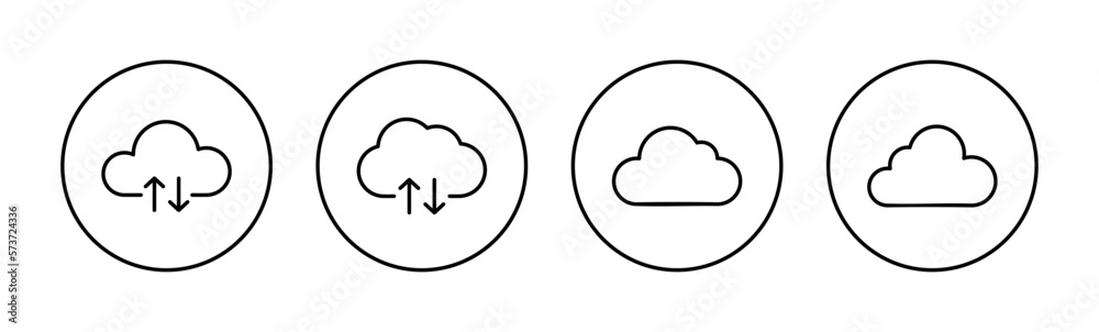 Cloud icon vector for web and mobile app. cloud sign and symbol Cloud icon vector for web and mobile app. cloud sign and symbol