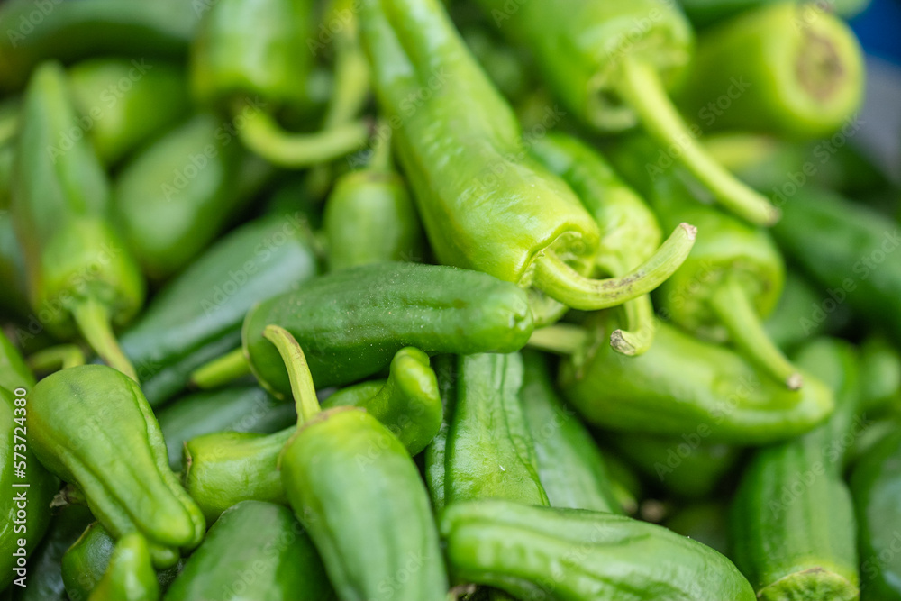 Pimientos verdes pequeños